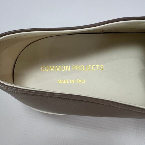 Common Projects Slip-On Leather Sneakers EU 42 US 9 Taupe Brown Italy Luxury main image 11